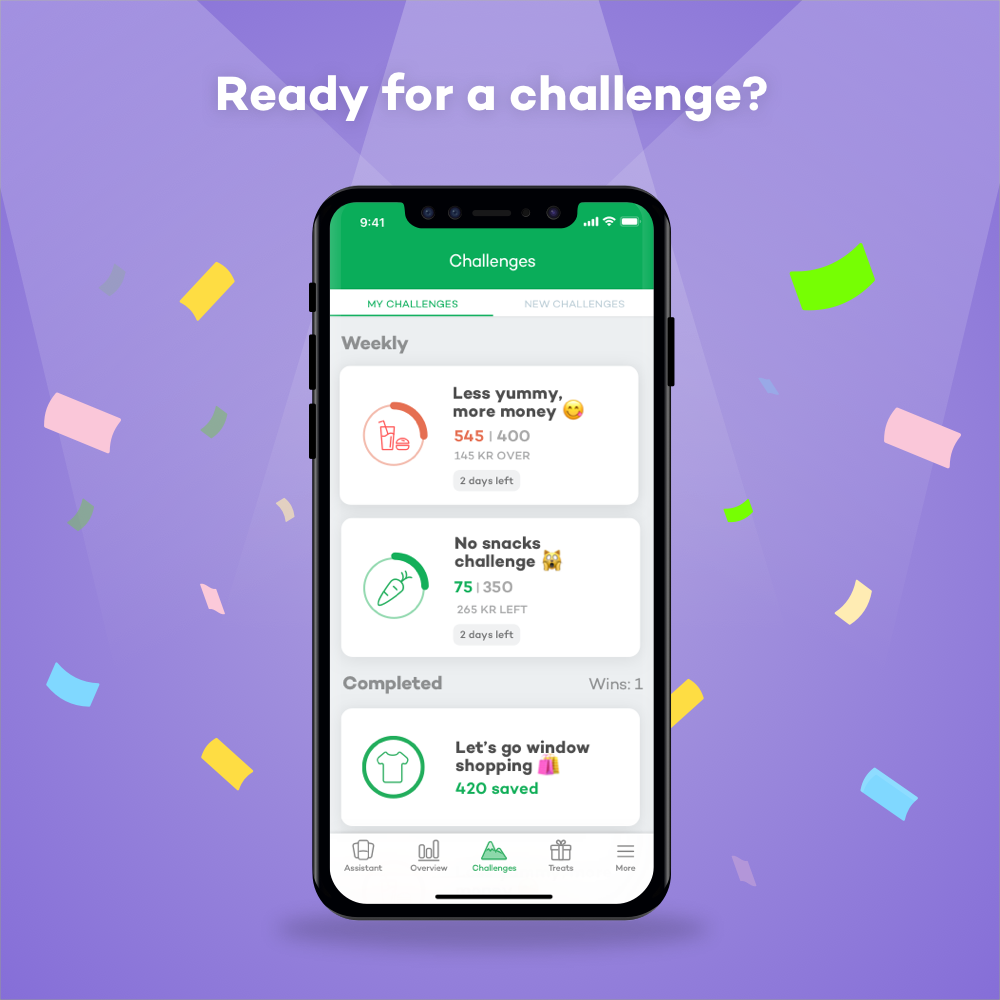 Preview of Challenges in the Spiir app